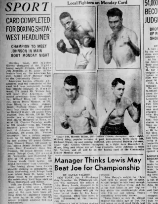 Sports Newspaper clipping from Jan 5, 1939 5868458