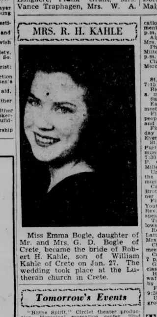 Marriage Newspaper clipping from Feb 1, 1950 5868491