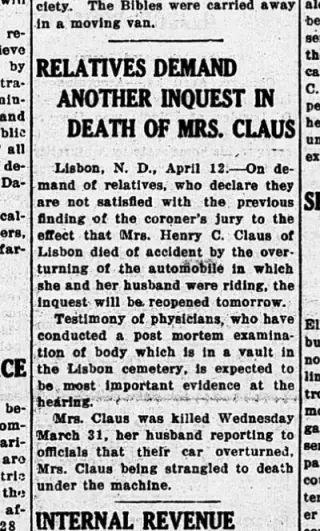 Crime Newspaper clipping from Apr 15, 1920 5868591