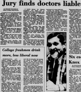 other Newspaper clipping from Oct 30, 1986 5869093