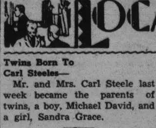 Birth Newspaper clipping from Aug 18, 1938 5870031