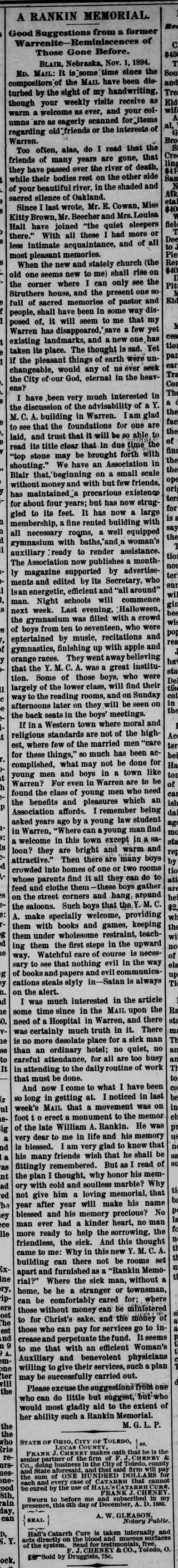 other Newspaper clipping from Nov 7, 1894 5870152