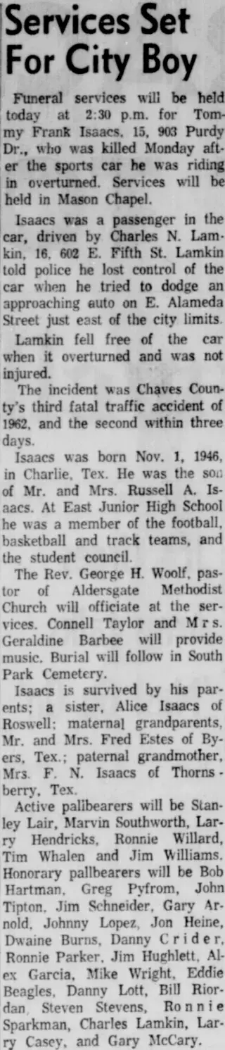 other Newspaper clipping from Mar 22, 1962 5870258