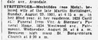 other Newspaper clipping from Aug 25, 1931 5870438