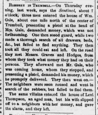 Crime Newspaper clipping from Nov 17, 1866 5871162