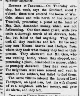 Crime Newspaper clipping from Nov 17, 1866 5871172