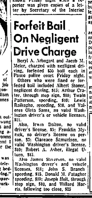 other Newspaper clipping from May 2, 1954 5871443