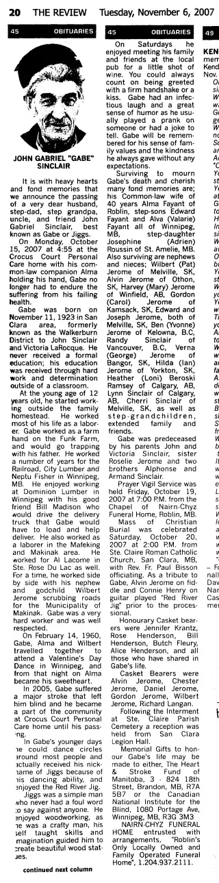 other Newspaper clipping from Nov 6, 2007 5871635
