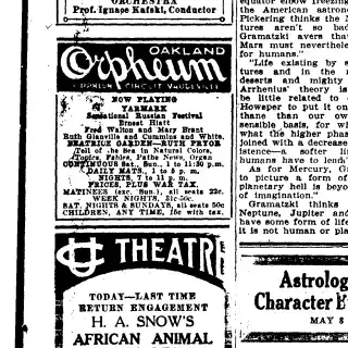 other Newspaper clipping from May 8, 1923 5871833