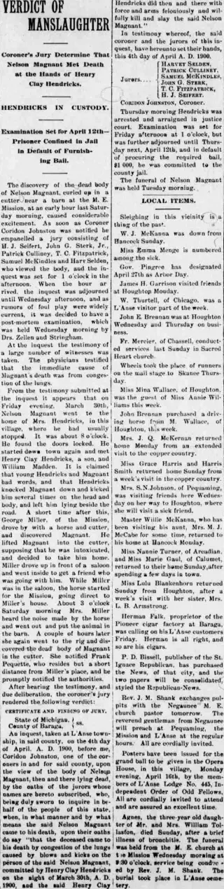 other Newspaper clipping from Apr 7, 1900 5872137