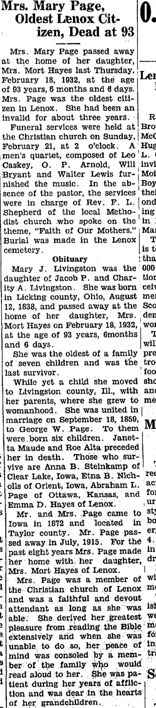 other Newspaper clipping from Feb 25, 1932 5872314