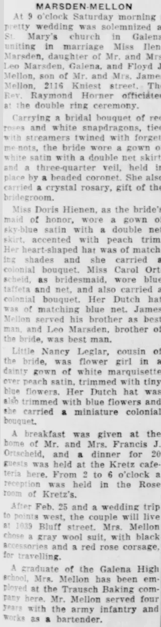 other Newspaper clipping from Feb 16, 1947 5872694