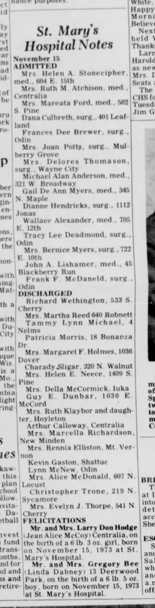 other Newspaper clipping from Nov 16, 1973 5872779