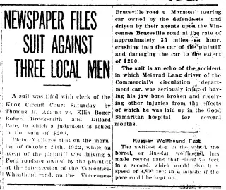 other Newspaper clipping from Jan 29, 1923 5873357