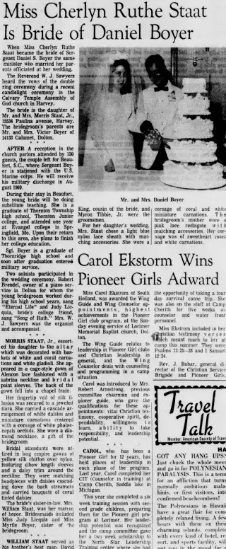 other Newspaper clipping from Sep 1, 1968 5873378