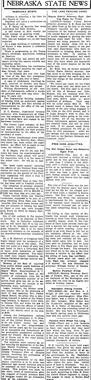other Newspaper clipping from May 27, 1905 5873577