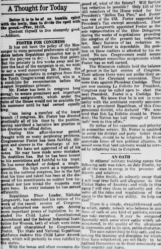 other Newspaper clipping from Jul 10, 1924 5873608