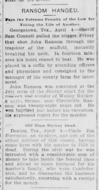 other Newspaper clipping from Apr 5, 1903 5874258