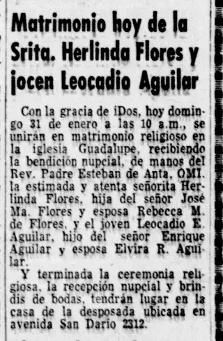 Marriage Newspaper clipping from Jan 31, 1954 5874412