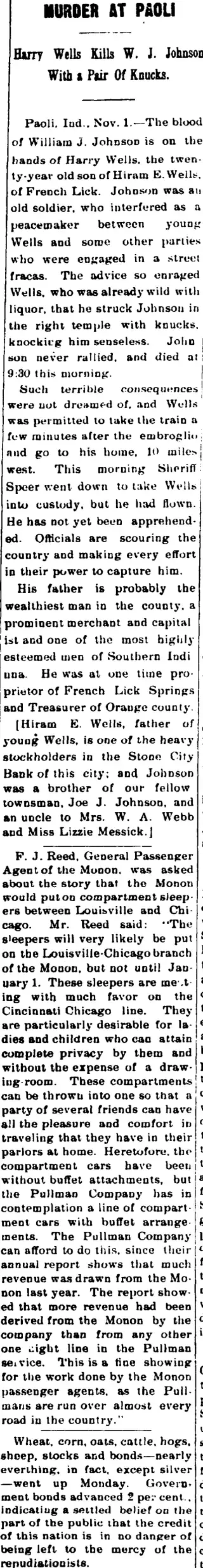 other Newspaper clipping from Nov 6, 1896 5875190