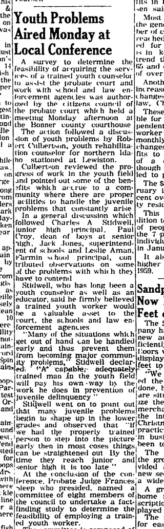 other Newspaper clipping from Dec 3, 1959 5875231