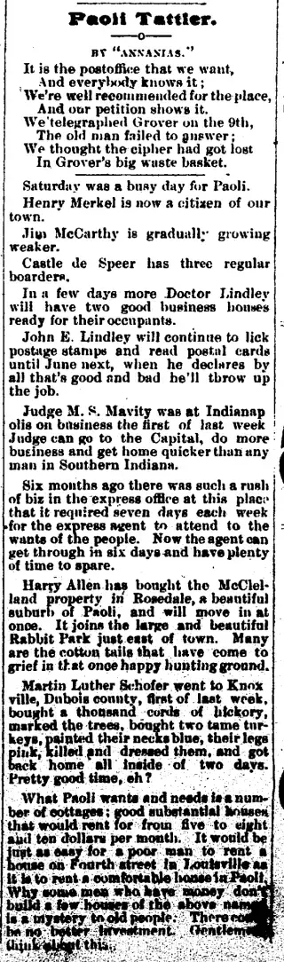 other Newspaper clipping from Dec 15, 1892 5875472