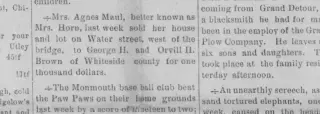 Business Newspaper clipping from Jun 19, 1889 5875633