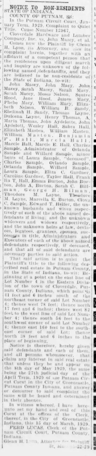 other Newspaper clipping from Mar 15, 1929 5877266