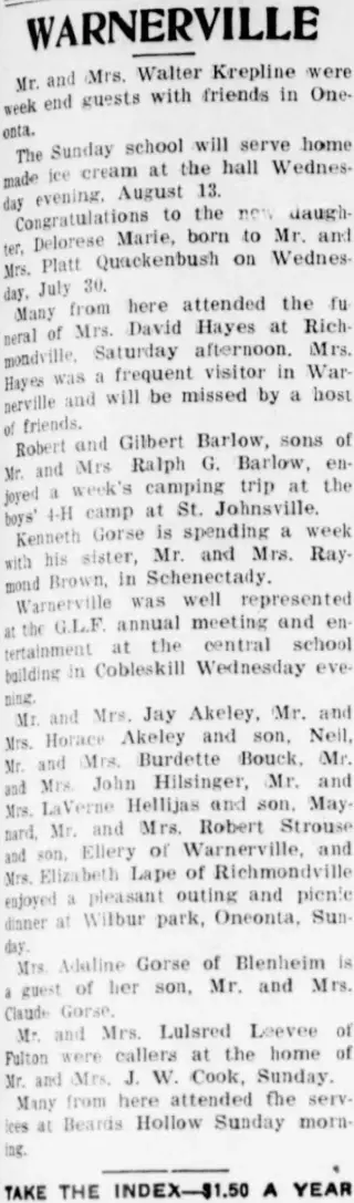 other Newspaper clipping from Aug 7, 1941 5877641