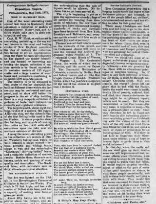 other Newspaper clipping from May 18, 1876 5878511