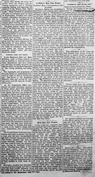 other Newspaper clipping from May 18, 1876 5878516