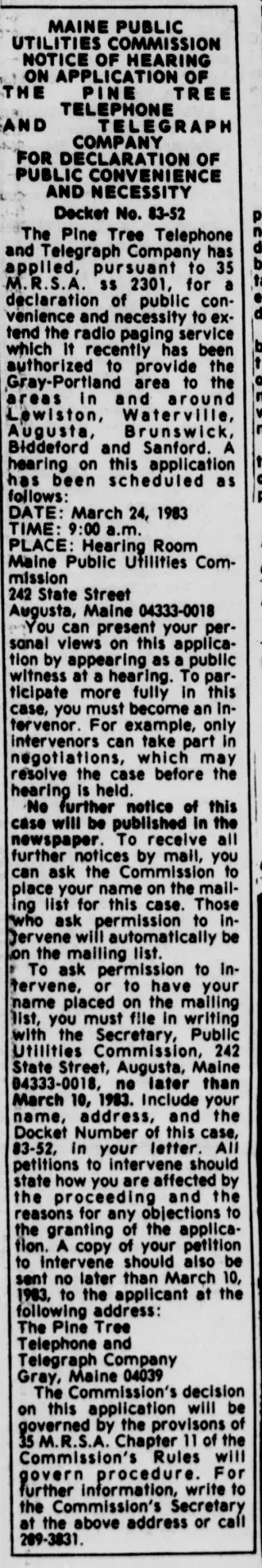 other Newspaper clipping from Mar 5, 1983 5879241