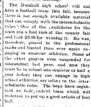 Sports Newspaper clipping from Sep 29, 1905 5881011