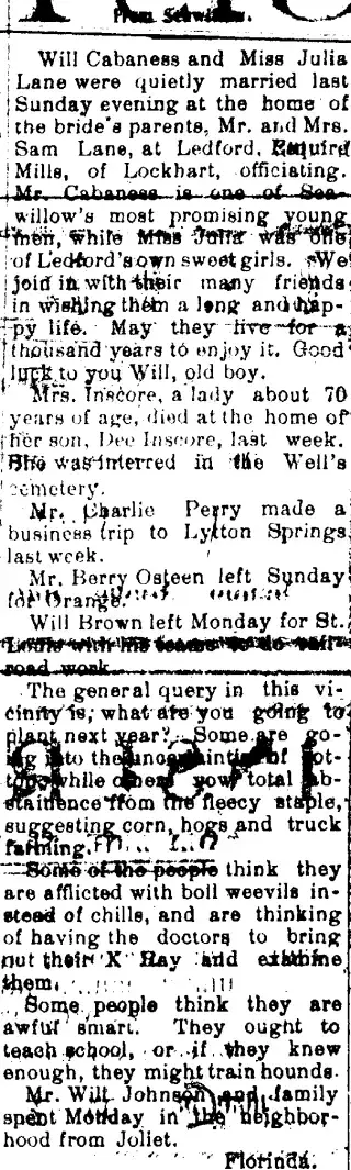 other Newspaper clipping from Oct 2, 1903 5882035