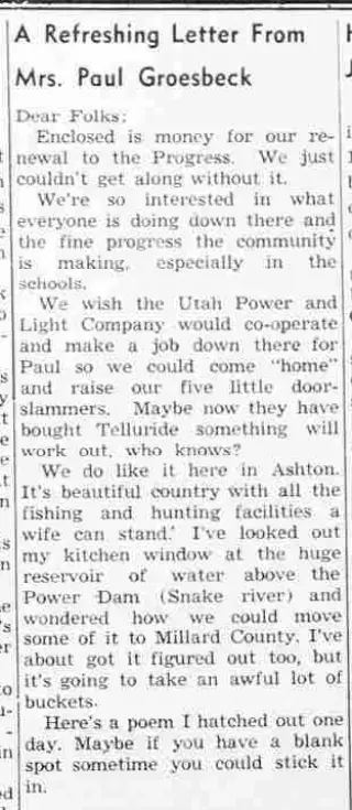 other Newspaper clipping from Sep 4, 1958 5882468