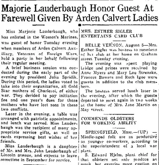 other Newspaper clipping from Aug 5, 1943 5882598