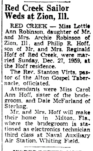 Marriage Newspaper clipping from Jan 12, 1960 5882647