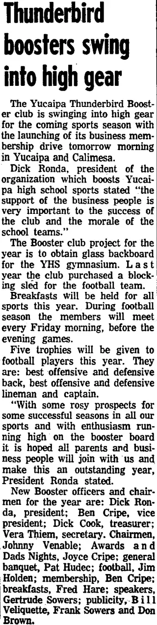 Sports Newspaper clipping from Sep 7, 1962 5882713