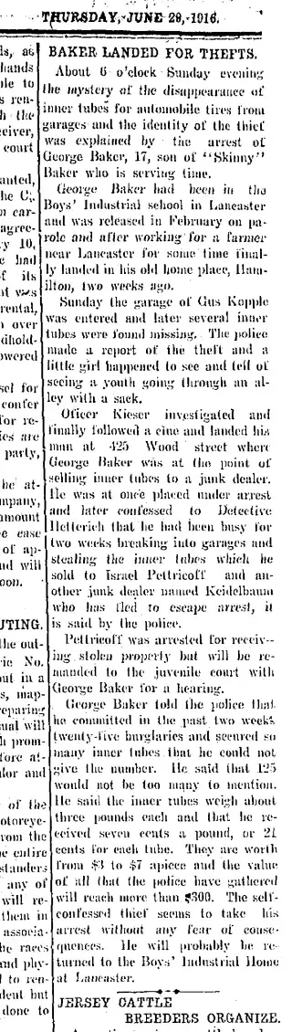 other Newspaper clipping from Jun 29, 1916 5883269
