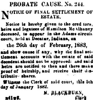 other Newspaper clipping from Jan 26, 1883 5884830