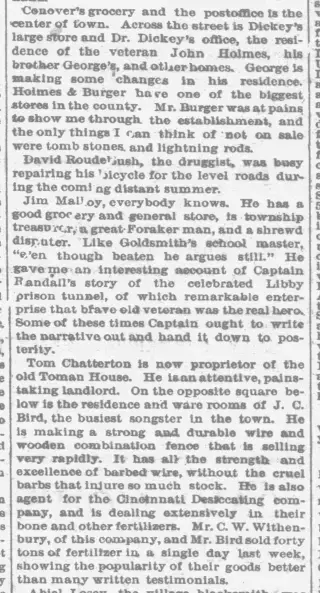 other Newspaper clipping from May 20, 1885 5885459