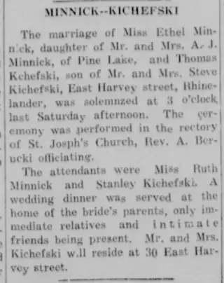 Marriage Newspaper clipping from Feb 9, 1933 5885665