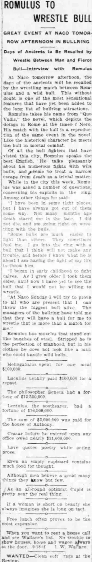 other Newspaper clipping from Feb 14, 1903 5885730