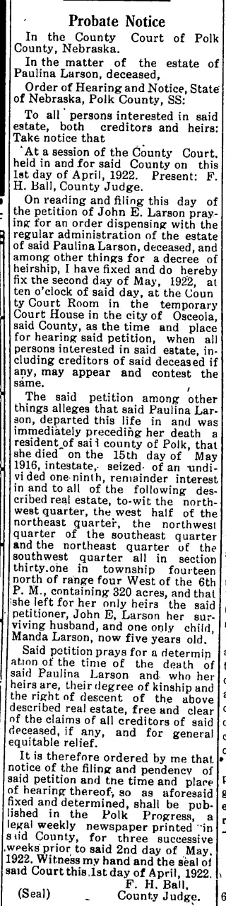 other Newspaper clipping from Apr 13, 1922 5886350