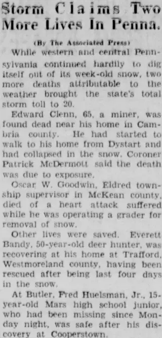 General news Newspaper clipping from Dec 18, 1944 5888261