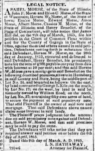 other Newspaper clipping from Mar 31, 1865 5888881