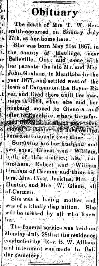 Obituary Newspaper clipping from Aug 7, 1930 5888972