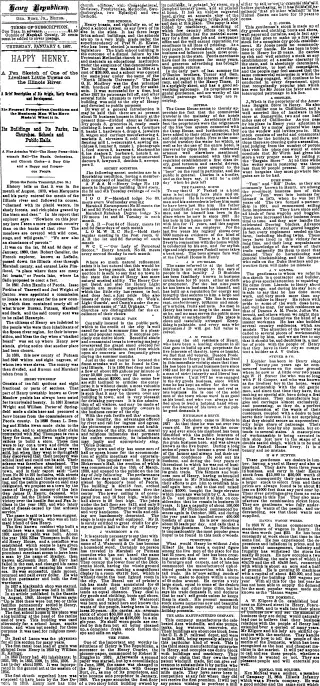 other Newspaper clipping from Jan 6, 1887 5889538