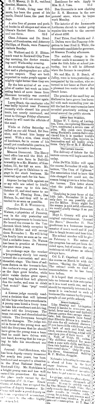 other Newspaper clipping from Nov 2, 1899 5889849