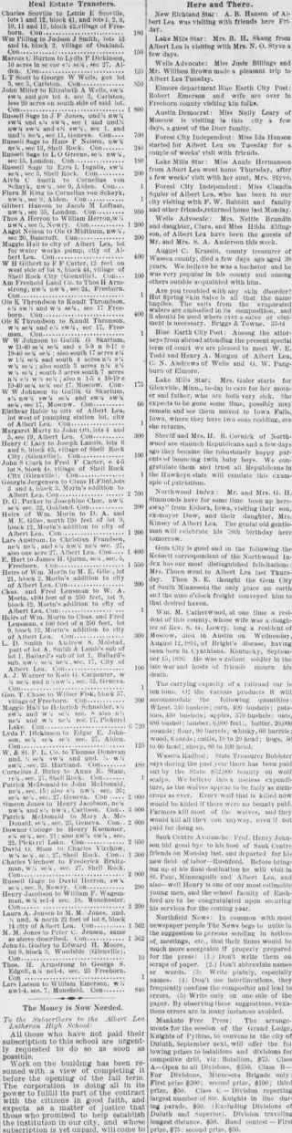 other Newspaper clipping from Aug 20, 1891 5890360